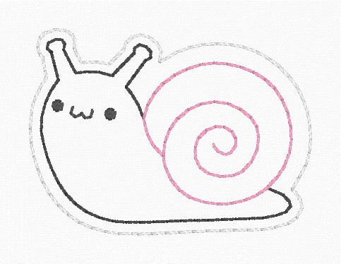 ITH 4x4 Snail Appliqué Feltie
