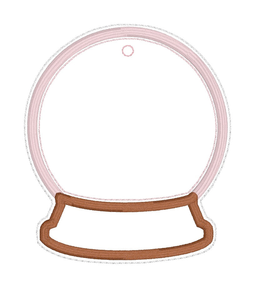 ITH 4x4 Shaker Snow Globe Ornament