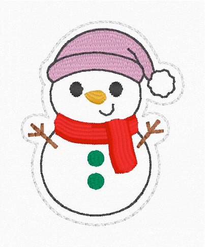 ITH 4x4 Snowman Feltie