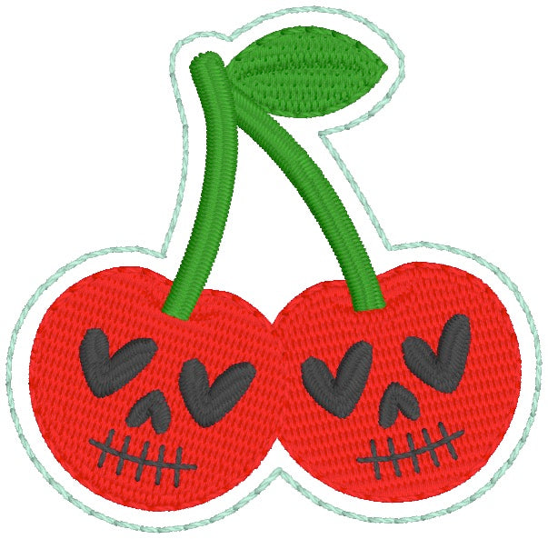 ITH 4x4 Spooky Cherries Feltie
