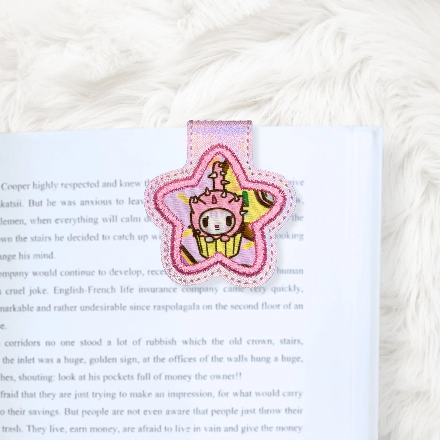 ITH 4x4 Star Appliqué Foldover Magnetic Bookmark