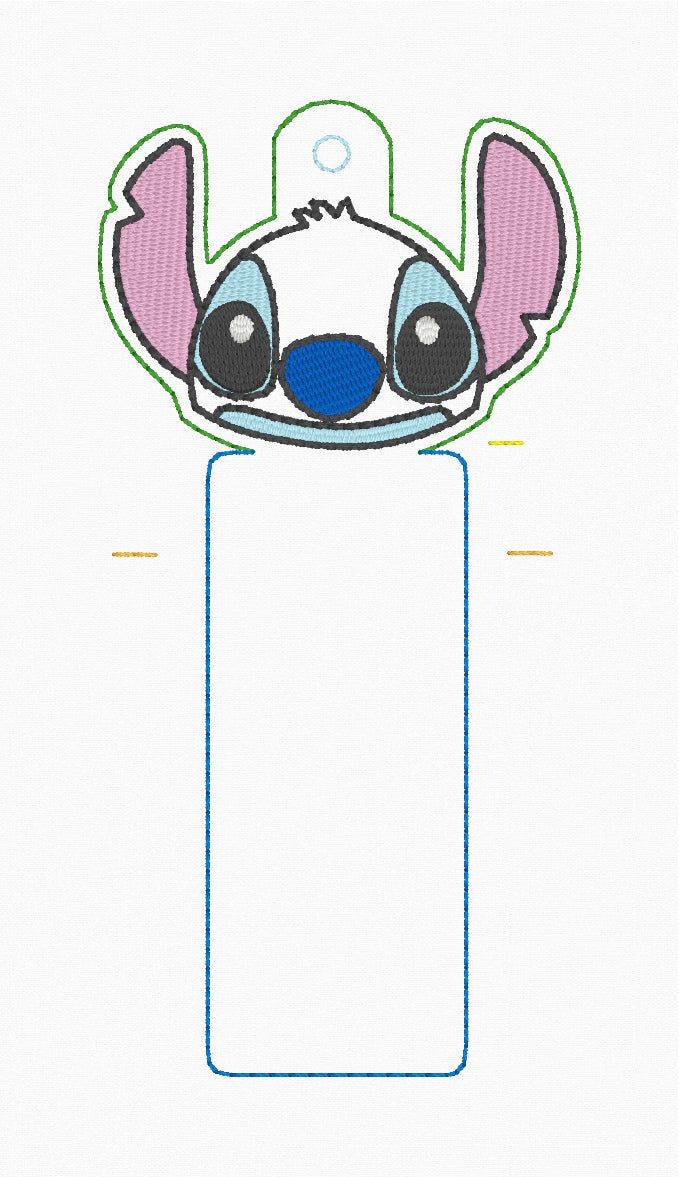 ITH 5x7 Blue Alien Lip Balm Holder