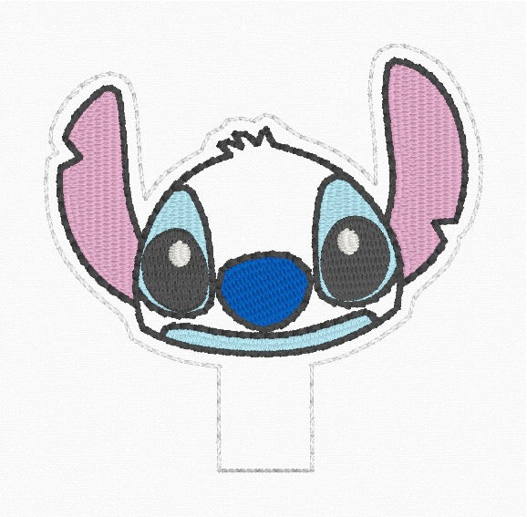 ITH 4x4 Blue Alien Pencil Topper