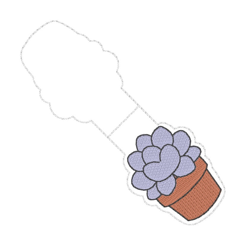 ITH 4x4 Succulent Foldover Magnetic Bookmark
