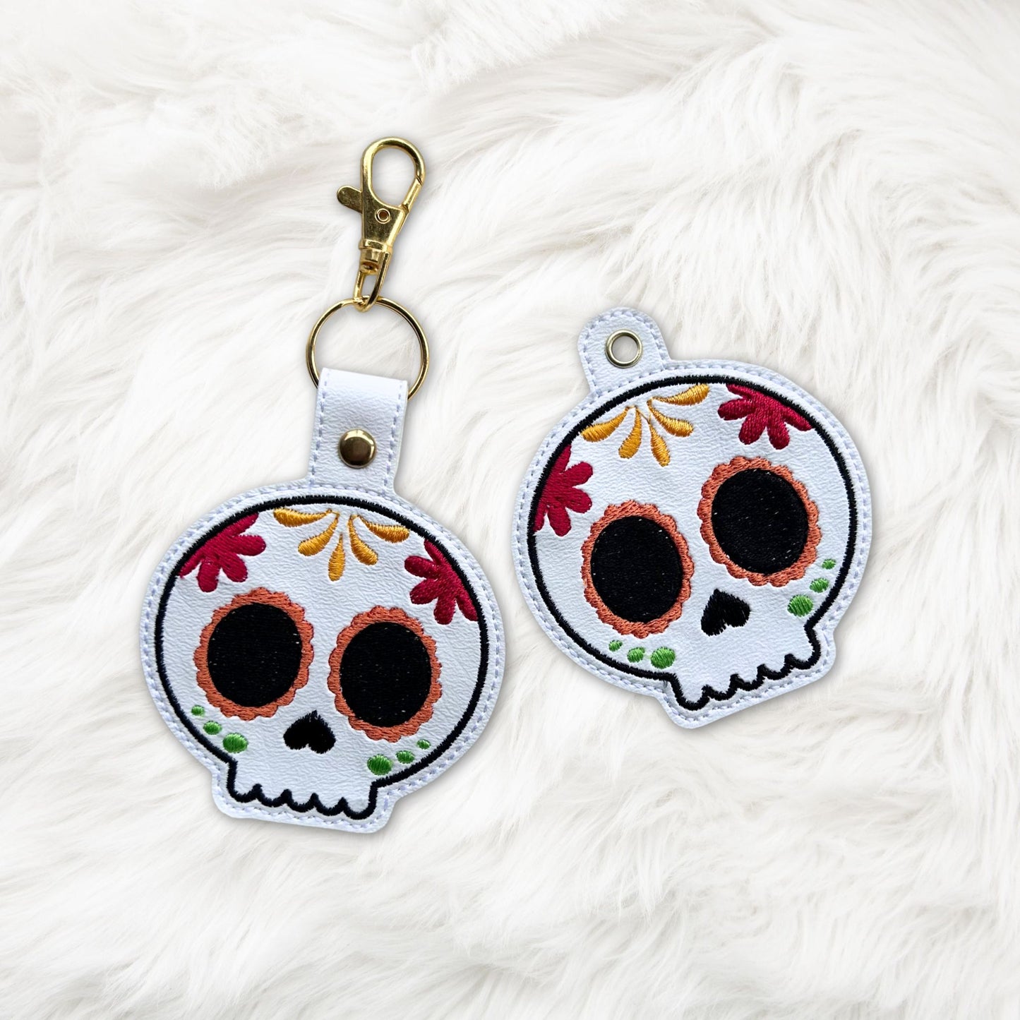 ITH 4x4 Sugar Skull Snaptab/Eyelet
