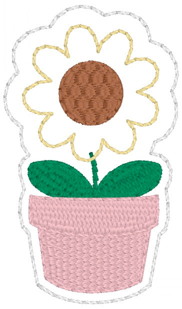 ITH 4x4 Sunflower Appliqué Feltie