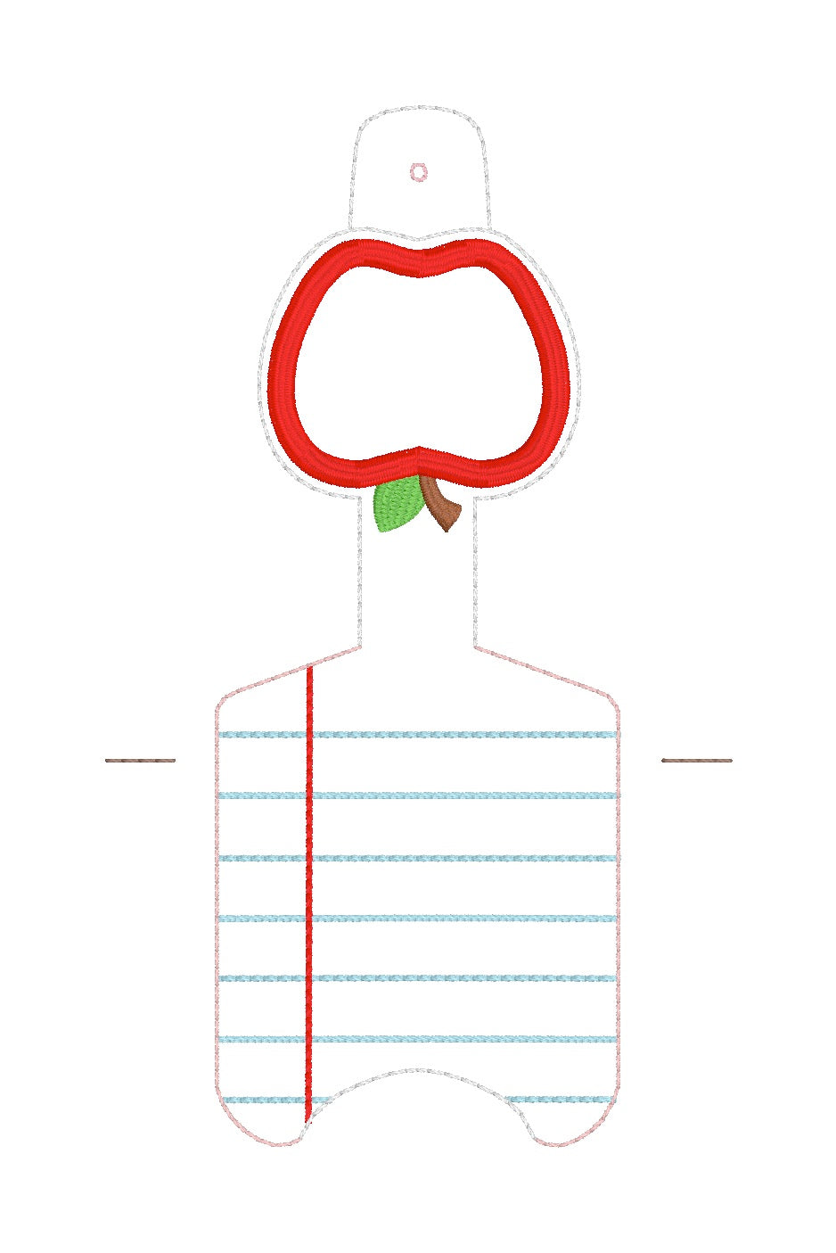 ITH 5x7 1oz Apple & Paper Sanitizer Holder
