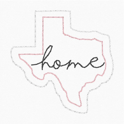 ITH 4x4 Texas Home Appliqué Feltie