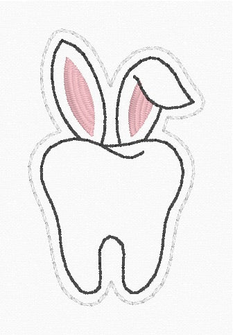 ITH 4x4 Tooth Bunny Feltie