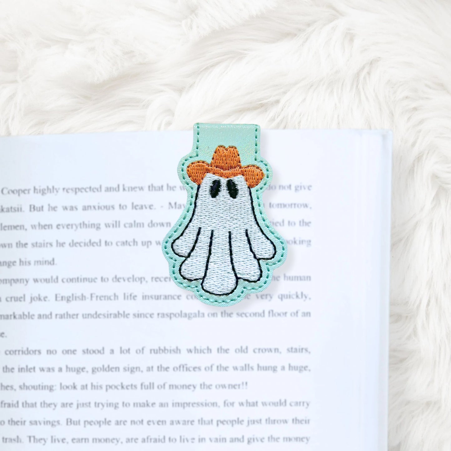 ITH 4x4 Cowboy Ghost Foldover Magnetic Bookmark