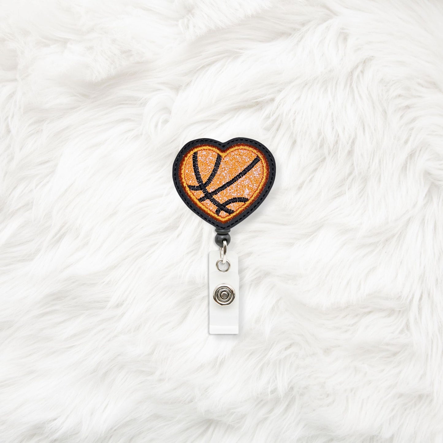 ITH 4x4 Basketball Heart Feltie