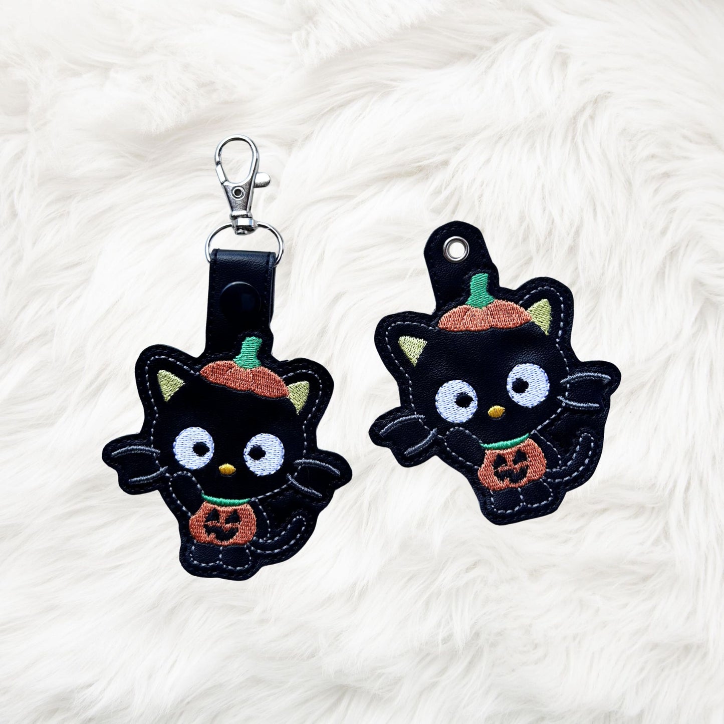 ITH 4x4, 5x7 Kitty Friend Pumpkin Snaptab/Eyelet