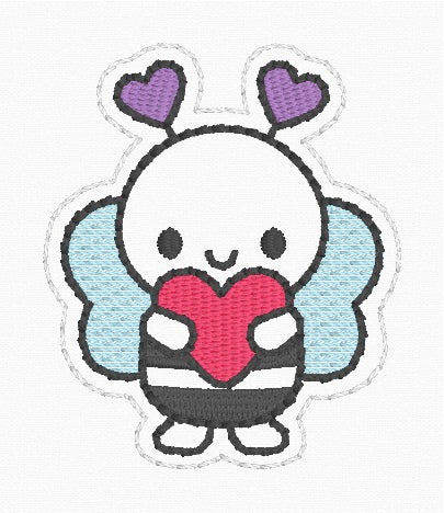 ITH 4x4 V Day Bee Feltie