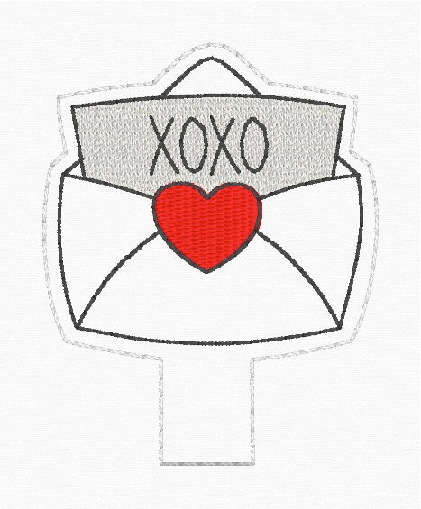 ITH 4x4 XOXO Envelope Pencil Topper