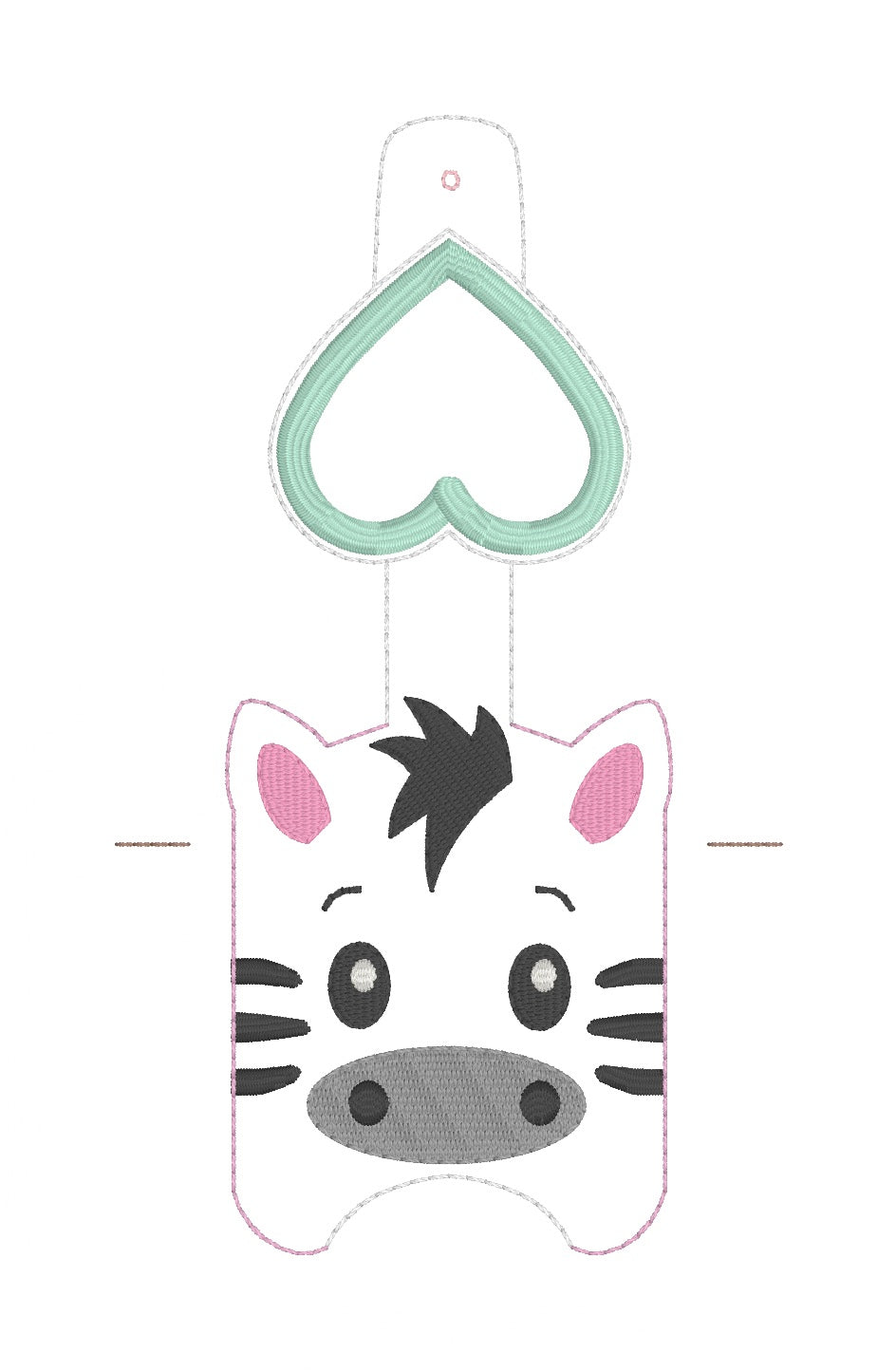ITH 5x7 1oz Zebra Sanitizer Holder