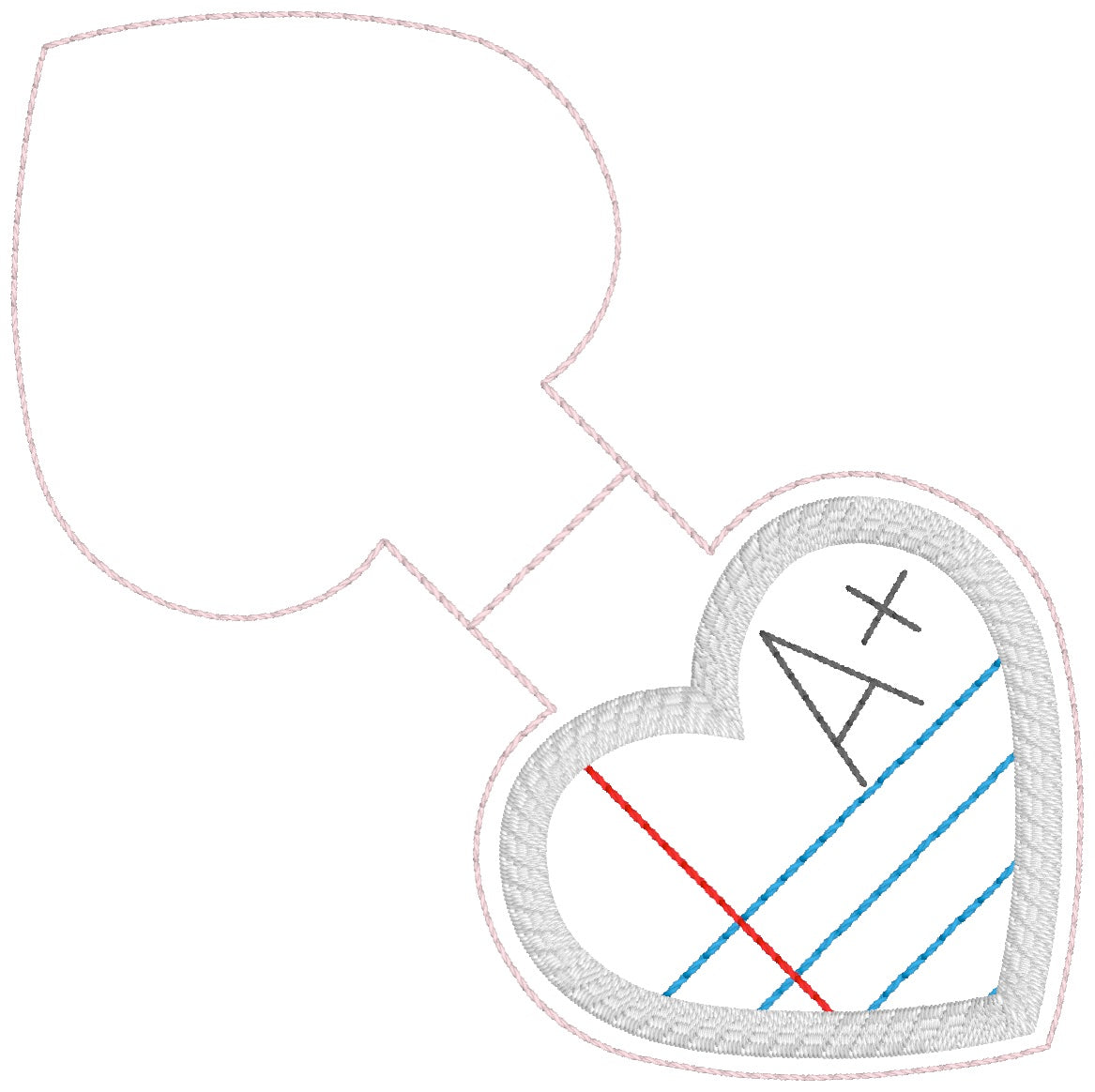 ITH 4x4 A Plus Appliqué  Foldover Magnetic Bookmark