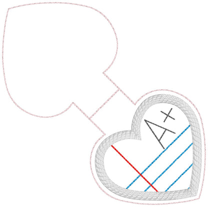ITH 4x4 A Plus Appliqué  Foldover Magnetic Bookmark