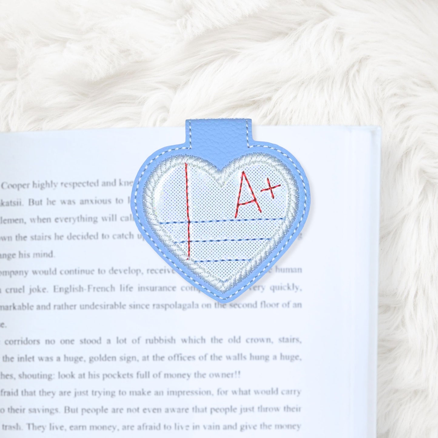 ITH 4x4 A Plus Appliqué  Foldover Magnetic Bookmark