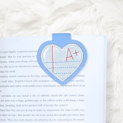ITH 4x4 A Plus Appliqué  Foldover Magnetic Bookmark
