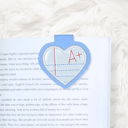 ITH 4x4 A Plus Appliqué  Foldover Magnetic Bookmark