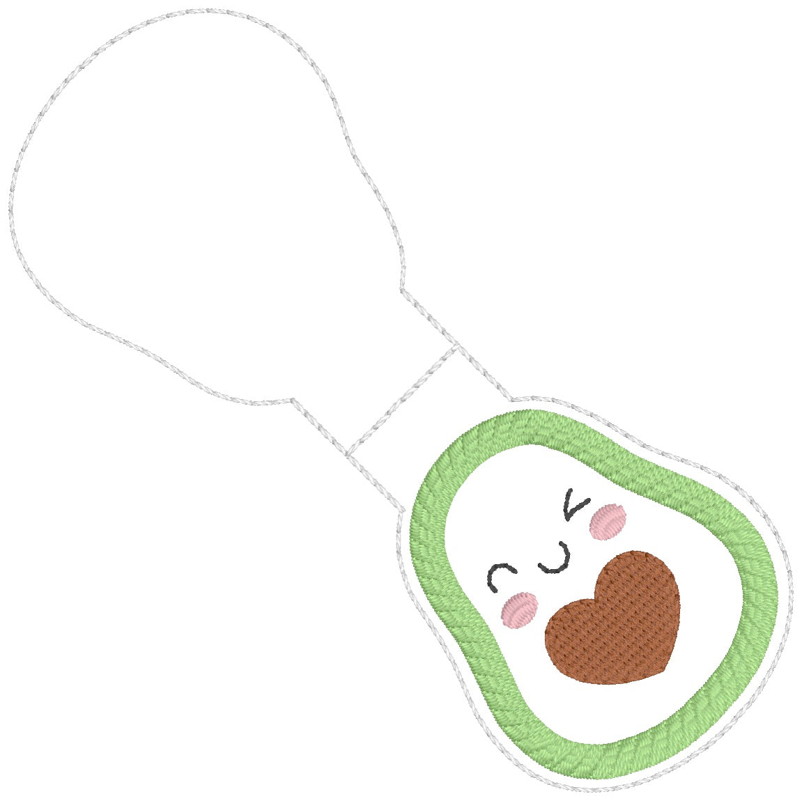 ITH 4x4 Avocado Foldover Magnetic Bookmark