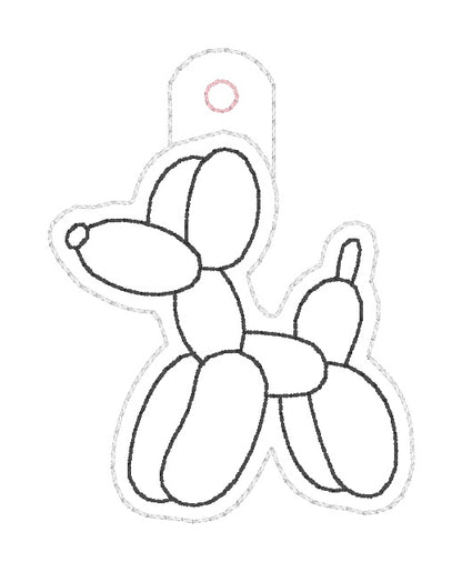 ITH 4x4 Balloon Dog Snaptab/Eyelet