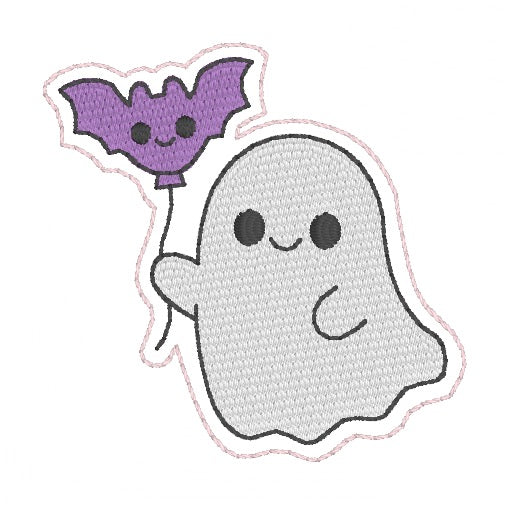 ITH 4x4 Balloon Ghost Feltie