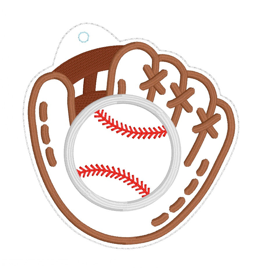 ITH 4x4 Baseball Appliqué Ornament