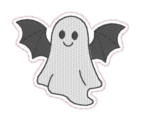 ITH 4x4 Bat Ghost Feltie
