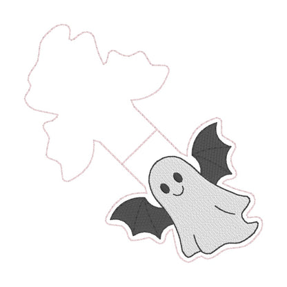 ITH 4x4 Bat Ghost Foldover Magnetic Bookmark