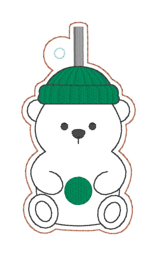 ITH 4x4, 5x7 Bear Cup Snaptab/Eyelet