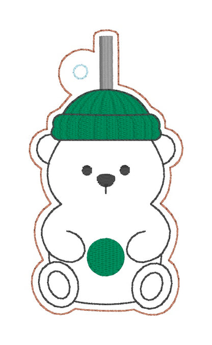 ITH 4x4, 5x7 Bear Cup Snaptab/Eyelet