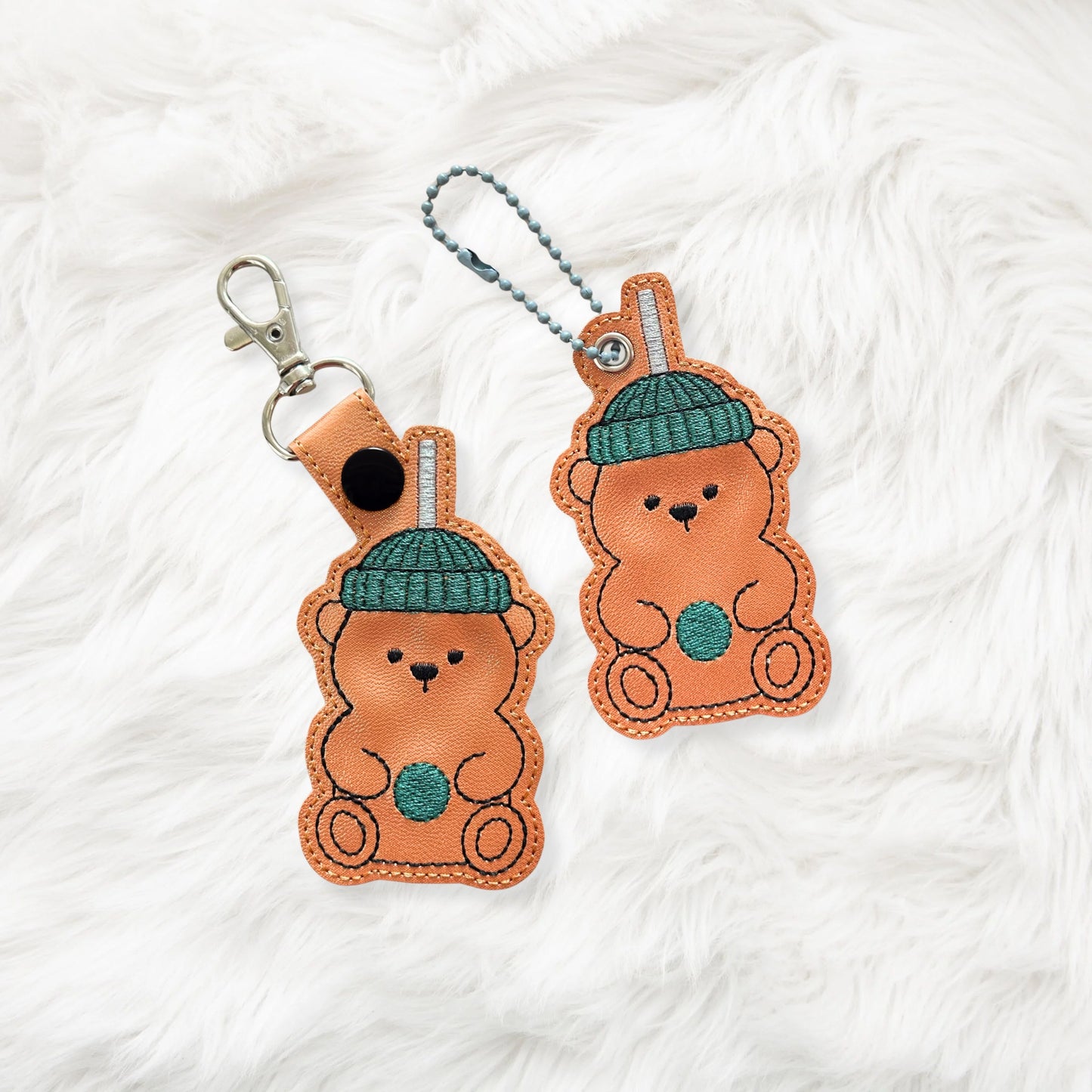 ITH 4x4, 5x7 Bear Cup Snaptab/Eyelet