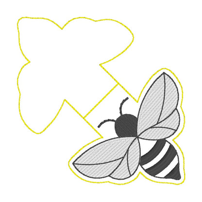 ITH 4x4 Bee Foldover Magnetic Bookmark
