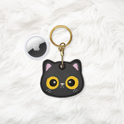 ITH 4x4 Black Cat Appliqué Air Tag Holder