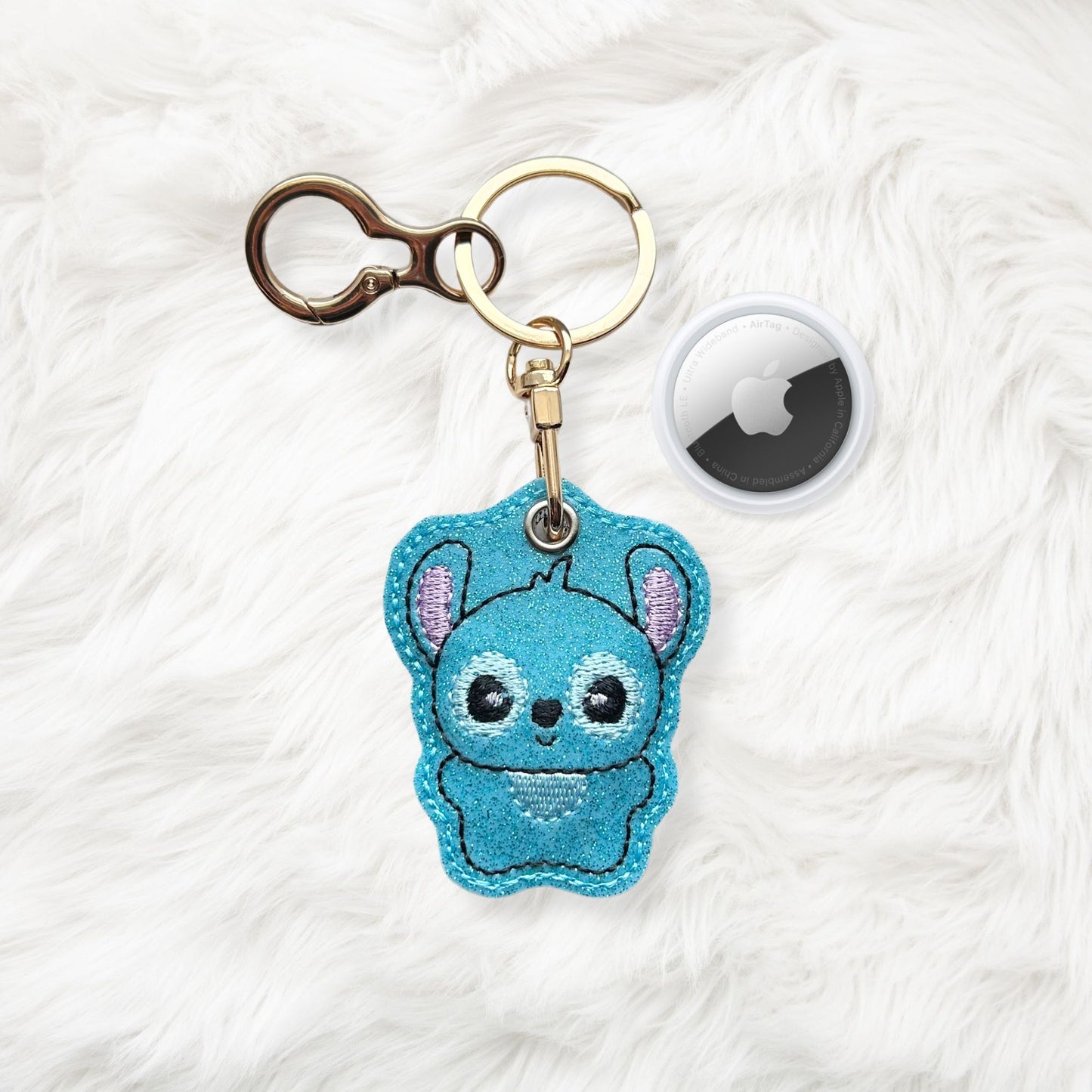 ITH 4x4 Blue Alien Air Tag Holder