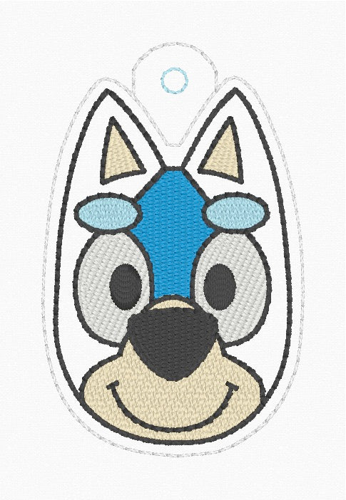 4x4 Blue Heeler Puppy Snaptab/Eyelet