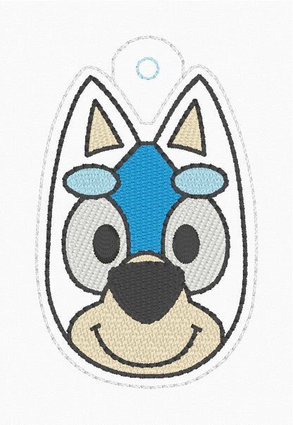 4x4 Blue Heeler Puppy Snaptab/Eyelet