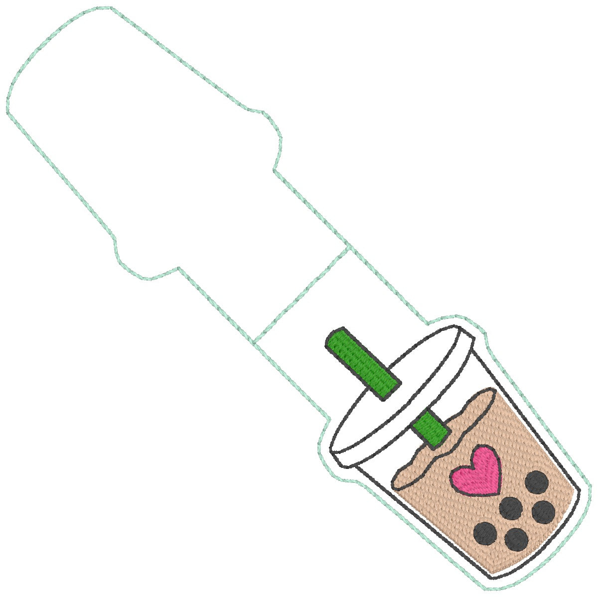 ITH 4x4 Boba Tea Foldover Magnetic Bookmark
