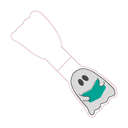 ITH 4x4 Bookish Ghost Foldover Magnetic Bookmark