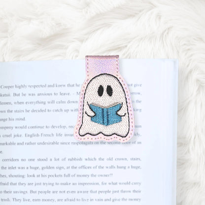 ITH 4x4 Bookish Ghost Foldover Magnetic Bookmark