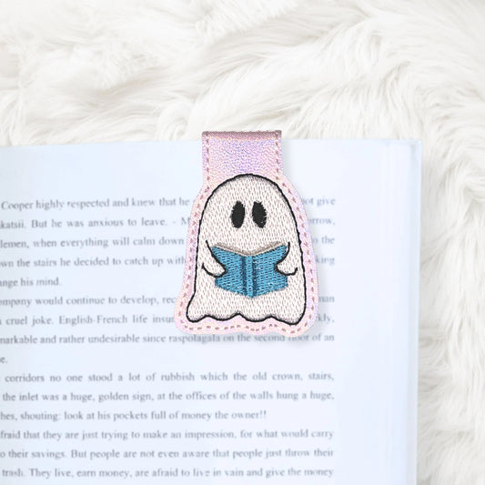 ITH 4x4 Bookish Ghost Foldover Magnetic Bookmark