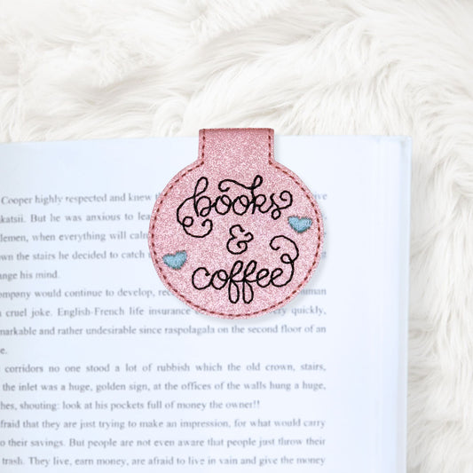 ITH 4x4 Books & Coffee Foldover Magnetic Bookmark