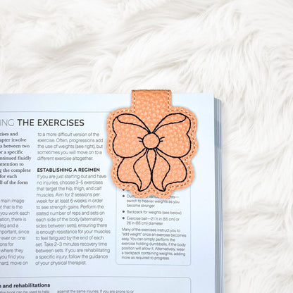 ITH 4x4 Bow Foldover Magnetic Bookmark