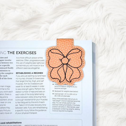 ITH 4x4 Bow Foldover Magnetic Bookmark