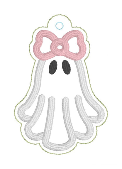 ITH 4x4 Bow Ghost Appliqué Snaptab/Eyelet