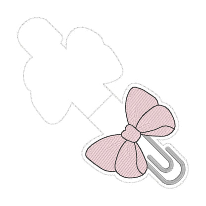 ITH 4x4 Bow Paperclip Foldover Magnetic Bookmark