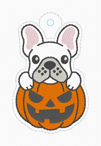 4x4 Bulldog Pumpkin Snaptab/Eyelet