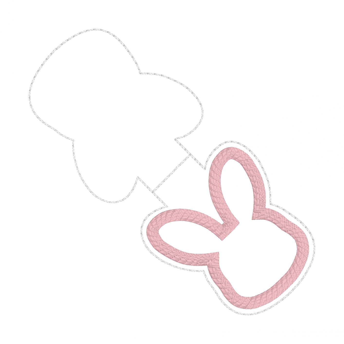 ITH 4x4 Bunny Appliqué Foldover Magnetic Bookmark