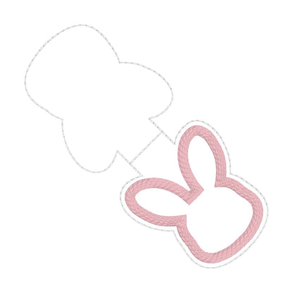 ITH 4x4 Bunny Appliqué Foldover Magnetic Bookmark